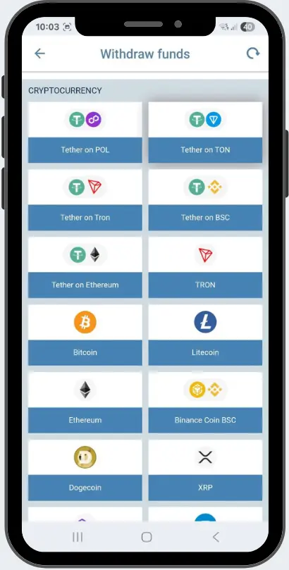1xbet app cryptocurrencies philippines