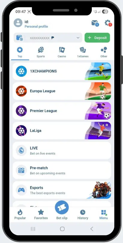 1xbet app sportsbook